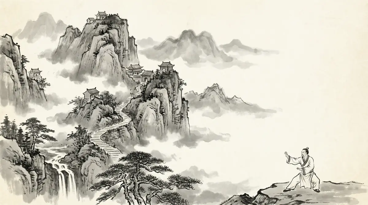 武当山道观全景 - 四虎视频 门派考据